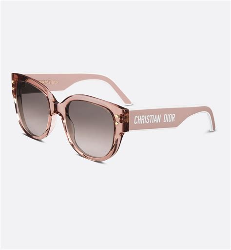 dior pacific b21|DiorPacific B2I Transparent Pink Butterfly Sunglasses .